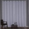 Cortina Voil Bella Com Forro Cetim 4,00X2,80M - Branco - 2