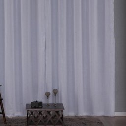 Cortina Voil Bella Com Forro Cetim 4,00X2,80M - Branco - 3