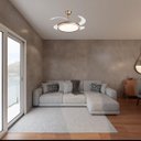 Ver imagem 3 de Ventilador de Teto Plafon Air Midas Led Retrátil Dourado