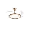 Ventilador de Teto Plafon Air Midas Led Retrátil Dourado - 4