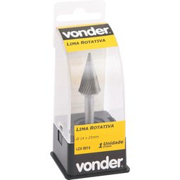 Lima Rotativa Cônica 4mmX13mm com Haste 3mm - Vonder - 2