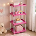 Ver imagem 6 de Estante Organizadora Infantil Rosa 4 Andares para Brinquedos