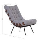 Ver imagem 5 de Chaise Costela Roncalli Poltrona Estofada Divan Conforto