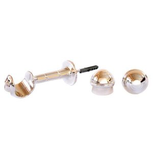 Kit Varão para Cortina 2,0 Metros 28mm Alumínio Cromado