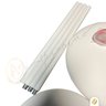 Coluna Dot Led Luminária de Chão Piso 3000k Branco 12w 1,65m Alumínio Bivolt - 8
