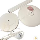 Ver imagem 2 de Coluna Dot Led Luminária de Chão Piso 3000k Branco 12w 1,65m Alumínio Bivolt