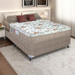 Cama Box Casal Portobel com Colchão Orthopedic D45 138x188x53cm - 1