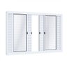 Janela de Aço Veneziana de Correr 100x150cm 6 Folhas com Vidro Riobras - 2