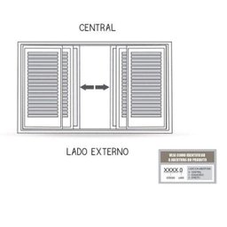 Janela de Aço Veneziana de Correr 100x150cm 6 Folhas com Vidro Riobras - 4