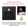 Balizador Parede Led Sensor Presença Embutir Escada Lup72 - 2