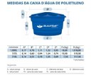 Ver imagem 3 de Caixa D'água Com Tampa 1000 Litros Polietileno Glassmar - Somente SP