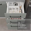 Ver mais imagens de Armário de Cozinha Completa 270cm Branco/cinza Agata Madesa 11
