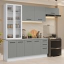 Ver imagem 1 de Armário de Cozinha Completa 270cm Branco/cinza Agata Madesa 11