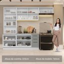 Ver imagem 5 de Armário de Cozinha Completa 270cm Branco/cinza Agata Madesa 11