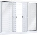 Ver imagem 3 de Janela de Aço Veneziana de Correr 100x120cm 6 Folhas com Grade Quadrada Riobras 