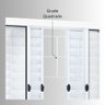 Janela de Aço Veneziana de Correr 100x150cm 6 Folhas com Grade Quadrada Riobras  - 8