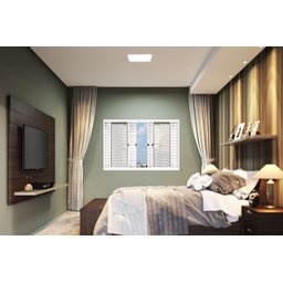 Janela de Aço Veneziana de Correr 100x150cm 6 Folhas com Grade Quadrada Riobras Branco - 1 Janela de Aço Veneziana de Correr 100x150cm 6 Folhas com Grade Quadrada Riobras Branco - 1