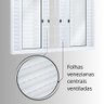 Janela de Aço Veneziana de Correr 100x150cm 6 Folhas com Grade Quadrada Riobras  - 7