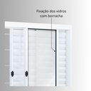 Ver imagem 6 de Janela de Aço Veneziana de Correr 100x150cm 6 Folhas com Grade Quadrada Riobras Branco