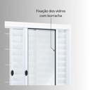 Ver imagem 6 de Janela de Aço Veneziana de Correr 100x150cm 6 Folhas com Grade Quadrada Riobras 