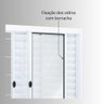 Janela de Aço Veneziana de Correr 100x150cm 6 Folhas com Grade Quadrada Riobras  - 6