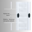Ver imagem 5 de Janela de Aço Veneziana de Correr 100x150cm 6 Folhas com Grade Quadrada Riobras Branco