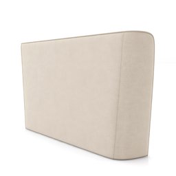 Cabeceira Design para Cama King Torres Pés em Madeira Pu e Bouclê Bege G91 - Gran Belo - 8