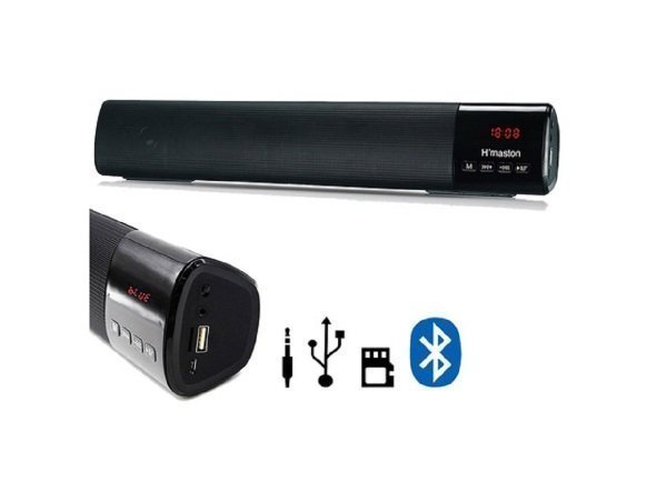 Caixa de Som H’Maston Bluetooth, Fm, USB, Micro Sd, Aux P2 - 2