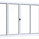 Ver imagem 3 de Janela de Aço de Correr 100x150cm 4 Folhas com Vidro Liso Riobras Branco Lucasa