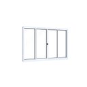 Ver imagem 1 de Janela de Aço de Correr 120x150cm 4 Folhas com Vidro Liso Riobras Branco Lucasa