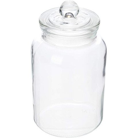 Porta Mantimento de Vidro com Tampa de Vidro Arena 1,6L