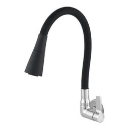 Torneira Cozinha Parede Flexivel Leão Color Duo Black - 6368 - 1