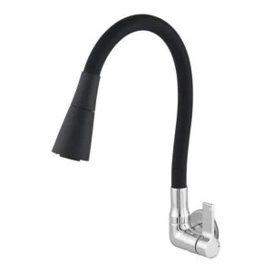 Torneira Cozinha Parede Flexivel Leão Color Duo Black - 6368