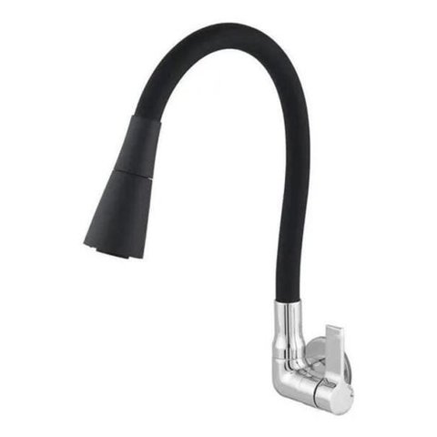 Torneira Cozinha Parede Flexivel Leão Color Duo Black - 6368
