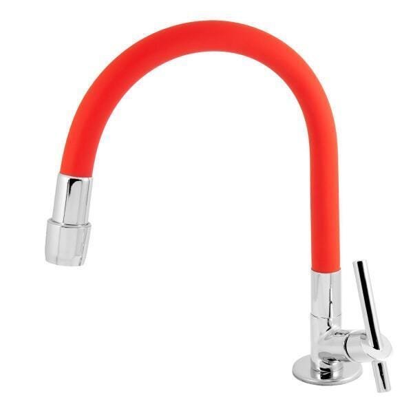 Torneira Color Slim Vermelha Flexível 1168 C 72 - 1