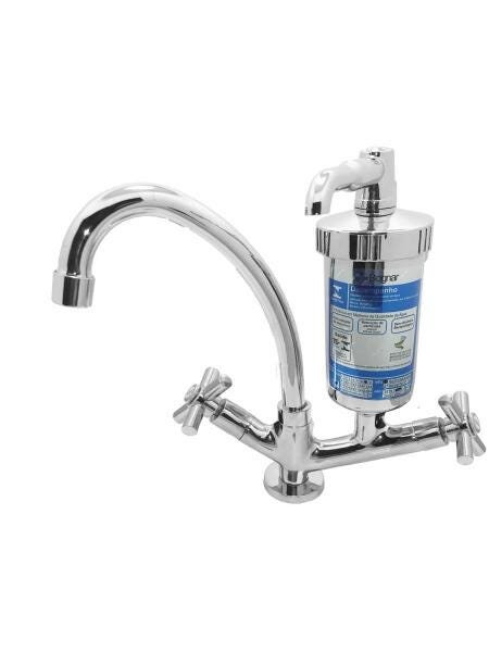 Torneira Filtro Metal Com Copo Abs C53 Mesa 1/4 - 1
