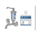 Ver imagem 2 de Torneira Com Filtro Parede Abs Cromado Slim Inmetro 25402