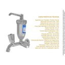 Ver imagem 3 de Torneira Com Filtro Parede Abs Cromado Slim Inmetro 25402