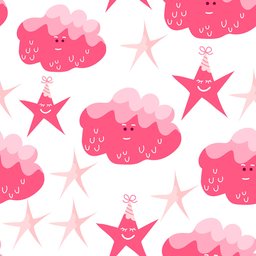 Papel de Parede Infantil - Lua, Sol e Estrelas 8 Arte Destaque 1,50 Metros - 2