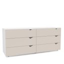 Ver imagem 4 de Cômoda Organizadora 150cm com 6 Gavetas 240821 Linha Porto Politorno