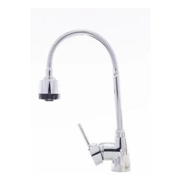 Torneira Gourmet Monocomando Flexível Cozinha Cromada/Preta - 3