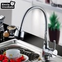 Ver imagem 4 de Torneira Gourmet Monocomando Flexível Cozinha Cromada/Preta