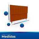 Ver imagem 6 de Cabeceira Estofada Moderna e Elegante para Cama de Casal 140 Eros Suede