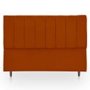 Ver imagem 1 de Cabeceira Estofada Moderna e Elegante para Cama de Casal 140 Eros Suede