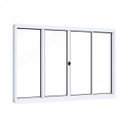 Ver imagem 2 de Janela de Aço de Correr 100x200cm 4 Folhas com Vidro Liso Riobras