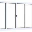 Ver imagem 3 de Janela de Aço de Correr 100x200cm 4 Folhas com Vidro Liso Riobras