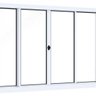 Janela de Aço de Correr 100x200cm 4 Folhas com Vidro Liso Riobras - 3