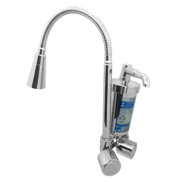 Torneira Filtro Tubo Gourmet Com Copo Abs C40 Parede - 1