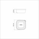 Ver imagem 2 de Pote Tramontina Freezinox Aço Inox Quadrado Tampa Plástica 16cm 1,2l Tramontina