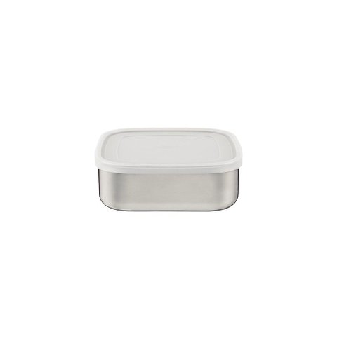 Pote Tramontina Freezinox Aço Inox Quadrado Tampa Plástica 16cm 1,2l Tramontina